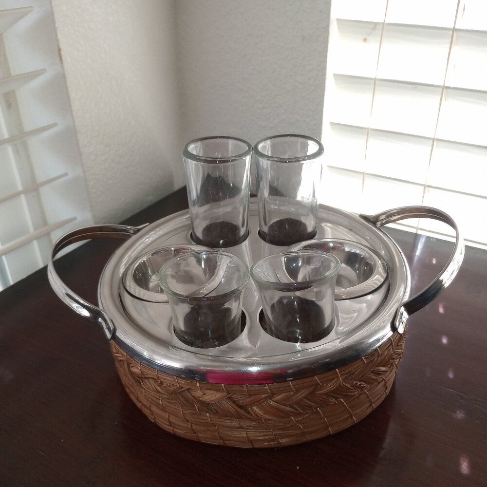 Drink Stainless Server Tequila Flight Server